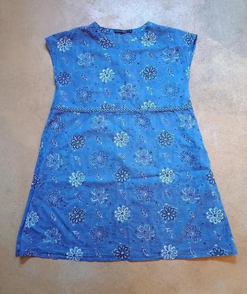 Blauw Gudrun Sjödén blockprint jurkje (S/M) beschikbaar voor biedingen
