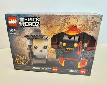 Lego Lord of the Rings Brickheadz Gandalf & Balrog 40631 beschikbaar voor biedingen