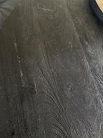 Zwarte ronde tafel met kruispoot, Ophalen, Gebruikt, Rond, Metaal