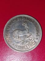 Zuid Afrika: Zilveren 5 shilling munt uit 1948, Postzegels en Munten, Munten | Afrika, Ophalen of Verzenden