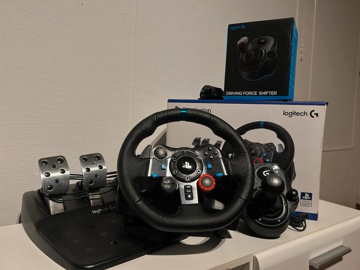 Logitech G29 Racestuur met schakelpook, Spelcomputers en Games, Spelcomputers | Sony PlayStation Consoles | Accessoires, Zo goed als nieuw