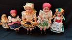 5 prachtige vintage poppetjes, Verzamelen, Poppen, Ophalen of Verzenden, Zo goed als nieuw, Pop