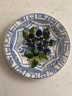 Gien Oiseau Bleu Bord Bramen Fruitbord 22 cm, Gebruikt, Keramiek, Ophalen of Verzenden, Bord(en)