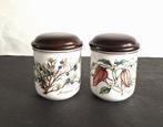Villeroy&Boch Botanica 2 afsluitbare potjes. Houten deksel., Ophalen of Verzenden, Porselein, Overige stijlen