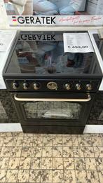Keramische fornuis zwart retro nieuw 71 liter oven, Witgoed en Apparatuur, Fornuizen, Gorenje, Info@gorenje.de, Keramisch, Nieuw