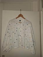 Witte blouse met hartjes maat L, Kleding | Dames, Blouses en Tunieken, Ophalen of Verzenden, Zo goed als nieuw, Maat 42/44 (L)