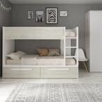 Jules stapelbed met twee lades - 90x200 - Wit