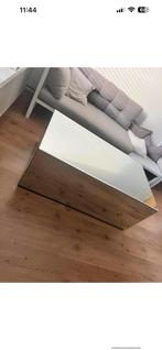 Spiegel blok tafel, Huis en Inrichting, Tafels | Salontafels, Ophalen, 50 tot 100 cm, Zo goed als nieuw, Minder dan 50 cm