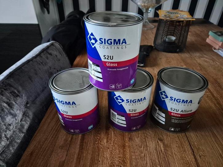 Te koop  sigma s2u  gloss  ral 9001, Doe-het-zelf en Verbouw, Verf, Beits en Lak, Nieuw, Ophalen