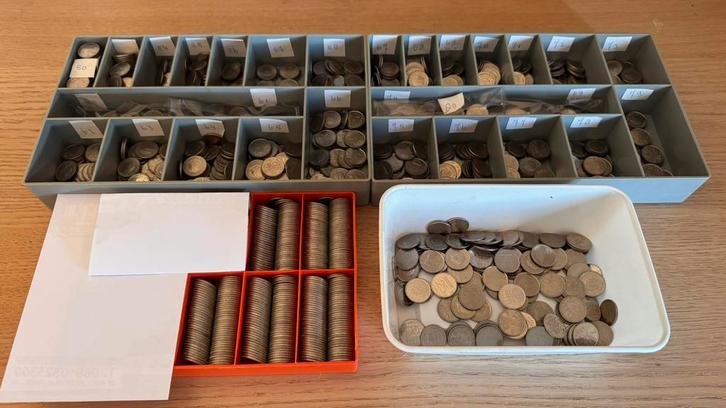 Gulden Kwartjes, Postzegels en Munten, Munten | Nederland, Setje, 25 cent, Koningin Juliana, Ophalen of Verzenden