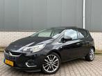 Opel Corsa 1.0T 66KW/90PK 5D 2015 Zwart, Auto's, Opel, Voorwielaandrijving, Euro 6, Leder en Stof, Zwart