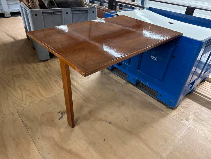 Antieke Mahonie Dinette Tafel Kaagkruiser, Watersport en Boten, Bootonderdelen, Gebruikt, Zeilboot of Motorboot, Ophalen of Verzenden