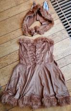 Leeuwen verkleed jurk met muts maat 38, Ophalen of Verzenden, Zo goed als nieuw, Maat 38/40 (M), Carnaval