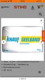 Geelband gips emmer van 5 kg prijs € 2,50., Ophalen of Verzenden, Nieuw