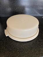 Tupperware taartdoos vintage- Zo Goed Als Nieuw!, Ophalen of Verzenden, Zo goed als nieuw, Crème, Bus of Trommel