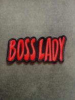 Patch strijkembleem Boss lady, Ophalen of Verzenden, Nieuw, Overige applicaties