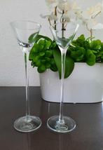 2 Likeurglasjes op hoge voet, Ophalen of Verzenden, Zo goed als nieuw, Borrel- of Shotglas
