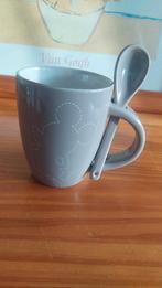 Mickey Mouse Beker met Lepeltje, Ophalen of Verzenden, Zo goed als nieuw