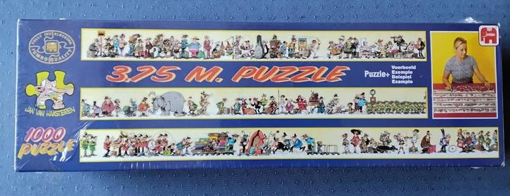 Jan van Haasteren ' 3,75 m. puzzel de langste ter wereld!', Hobby en Vrije tijd, Denksport en Puzzels, Nieuw, Legpuzzel, 500 t/m 1500 stukjes