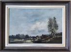 Antoon Markus (1870-1955) - Heidelandschap met berkenbomen, Antiek en Kunst, Ophalen of Verzenden
