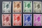 België 1937 - OBP 458-465 - Prinses Joséphine-Charlotte, Postzegels en Munten, Koninklijk huis, Frankeerzegel, Ophalen of Verzenden