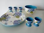 JET Ter Steege Hortensia ontbijtborden + grote kom puntgaaf, Huis en Inrichting, Keuken | Servies, Overige typen, Ophalen of Verzenden