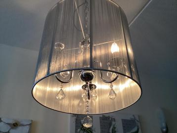 Kroonluchter lamp zilver beschikbaar voor biedingen