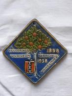 Wandtegel 3: Cloisonné Wilhelmina regeringjubileum 1898-1938, Antiek en Kunst, Ophalen of Verzenden