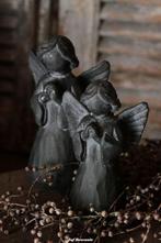 Stenen engel in knielende houding klein en groot, Huis en Inrichting, Www.jufbrocante.nl, Www.jufbrocante.nl, Nieuw, Ophalen of Verzenden