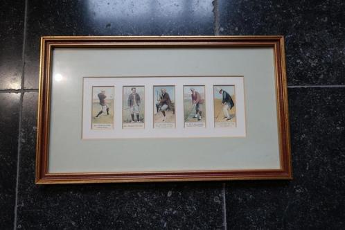 vritrinelijst met litho´s van Golfers golfspelers zijn in 5, Antiek en Kunst, Curiosa en Brocante, Ophalen of Verzenden