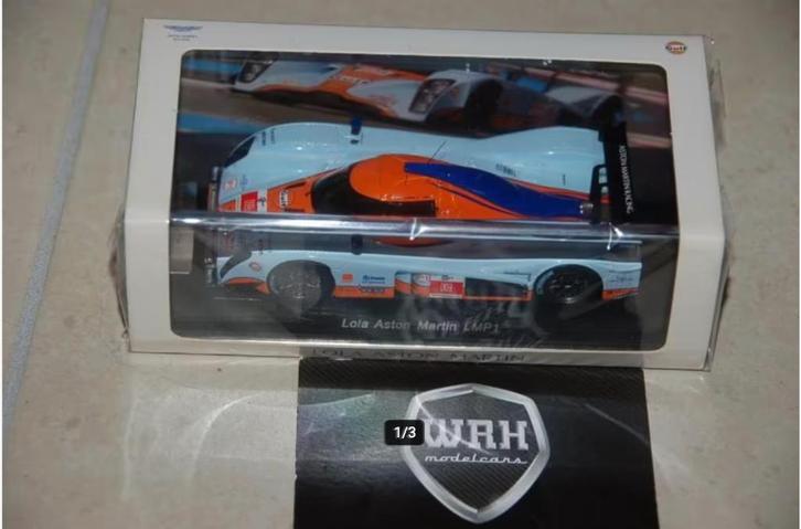 1:43 ASTON MARTIN LMP1 #009 GULF SPARK WRH, Hobby en Vrije tijd, Modelauto's | 1:43, Zo goed als nieuw, Auto, Overige merken, Ophalen of Verzenden