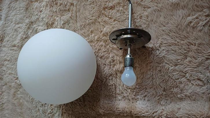 Vintage Glashütte Limburg bollamp, Antiek en Kunst, Antiek | Lampen, Ophalen