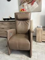Te koop prachtige Elektrische relaxstoel prominent met accu, Huis en Inrichting, Fauteuils, Ophalen, Zo goed als nieuw, Leer