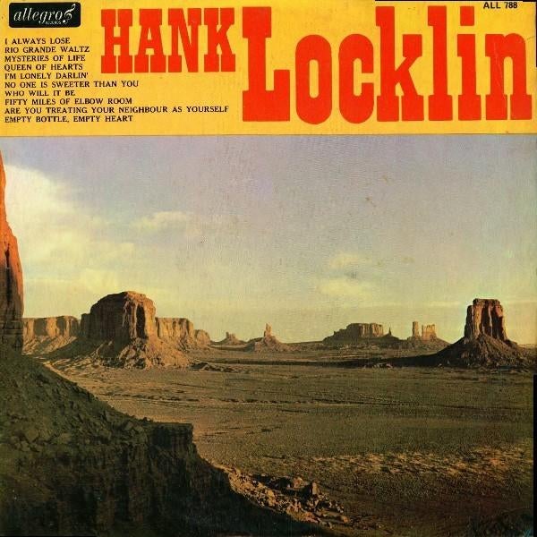 Hank Locklin – Hank Locklin, Ophalen of Verzenden, Gebruikt, Overige formaten