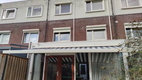 Elektrisch zonneschermen, Somfy motor, windsensor 5.5 x 2.5m, Tuin en Terras, Zonneschermen, Gebruikt, Knikarmscherm, 150 tot 300 cm
