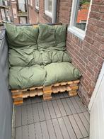 4 ZGAN olijfgroene palletkussens 40x100 Karwei, Ophalen of Verzenden, Zo goed als nieuw