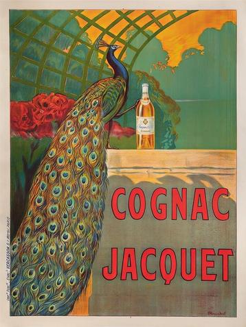 Cognac Jacquet ART DECO Poster Giclee print Hahnemühle . beschikbaar voor biedingen