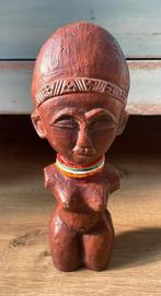 Prachtig vruchtbaarheidsbeeld Afrika kraaltjes keramiek, Antiek en Kunst, Kunst | Beelden en Houtsnijwerken, Ophalen of Verzenden