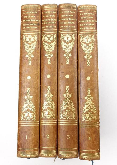 Essai sur l’indifférence en matière de religion 1823 Mennais, Antiek en Kunst, Antiek | Boeken en Bijbels, Ophalen of Verzenden