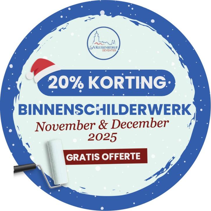 Binnenschilderwerk 20% KORTING!, Diensten en Vakmensen, Schilders en Behangers, Behangen, Binnenschilderwerk, Garantie, Kleuradvies