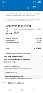 Segway Ninebot e2e Elektrische Step - Decathlon Bon, Fietsen en Brommers, Steps, Ophalen, Gebruikt, Elektrische step (E-scooter)