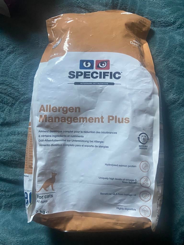 Specicific allergen management plus kattenvoer, Ophalen of Verzenden, Kat
