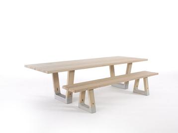 Arco Base Tafel 100x240cm massief Eiken icm beton beschikbaar voor biedingen