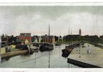 bussum  1900 haven  9x13cm  achterkant blank  clichédruk, Verzamelen, Foto's en Prenten, Gebruikt, Verzenden, Voor 1940, Prent