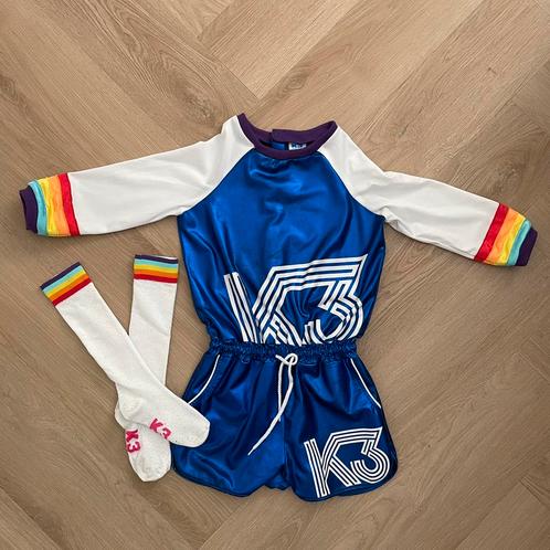 K3 pakje / jumpsuit & kousen Roller Disco 6-8 jaar, Kinderen en Baby's, Carnavalskleding en Verkleedspullen, Zo goed als nieuw