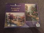 Thomas Kinkade Puzzels 2in1 - 1000 Stukjes, Ophalen of Verzenden, 500 t/m 1500 stukjes, Legpuzzel
