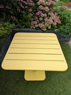 Fermob - Luxembourg tuintafel 80x80 frosted lemon, Ophalen, Zo goed als nieuw, Vierkant, Aluminium