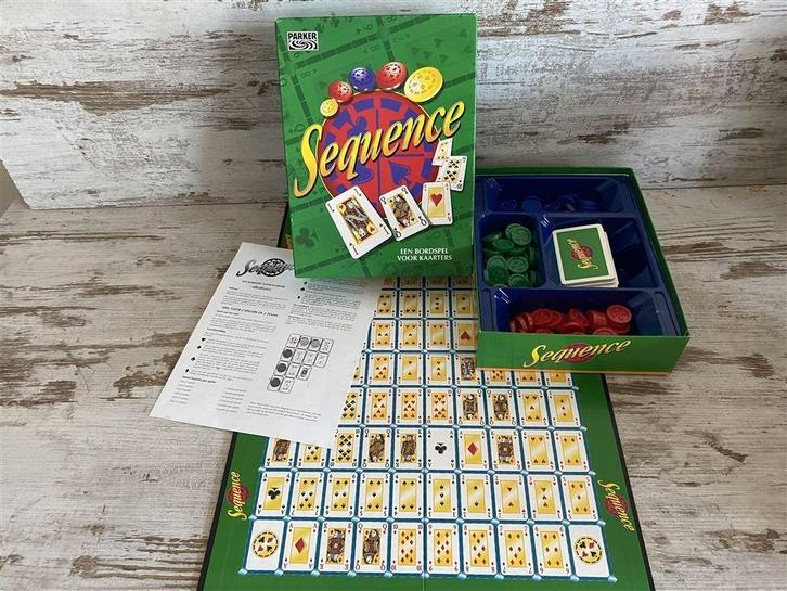 Sequence orginele versie Parker [s938], Hobby en Vrije tijd, Gezelschapsspellen | Bordspellen, Zo goed als nieuw, Ophalen of Verzenden