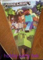 Minecraft vlaggenlijn nr S565, Ophalen of Verzenden, Nieuw, Versiering, Verjaardag