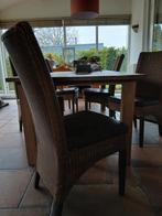 Loom stoelen 6 stuks, Ophalen of Verzenden, 4 tot 6 stoelen